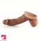 7.87in Silicone Soft Dildo With Big Glans Realistic Suction Cup Cock Dildo
