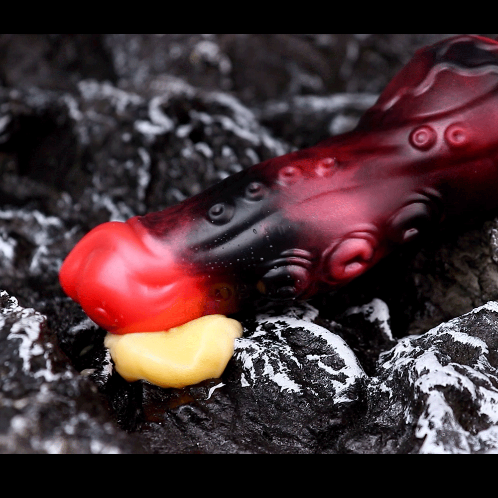 5.98in 7.09in Silicone Tentacle Cock Sleeve Knot Vibrating Hollow Dildo