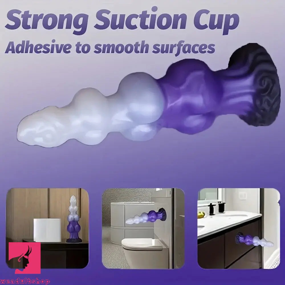 7.48in 8.85in 10.62in Fantasy 3 Dog Knots Wide Cylindrical Odd G-spot Dildo