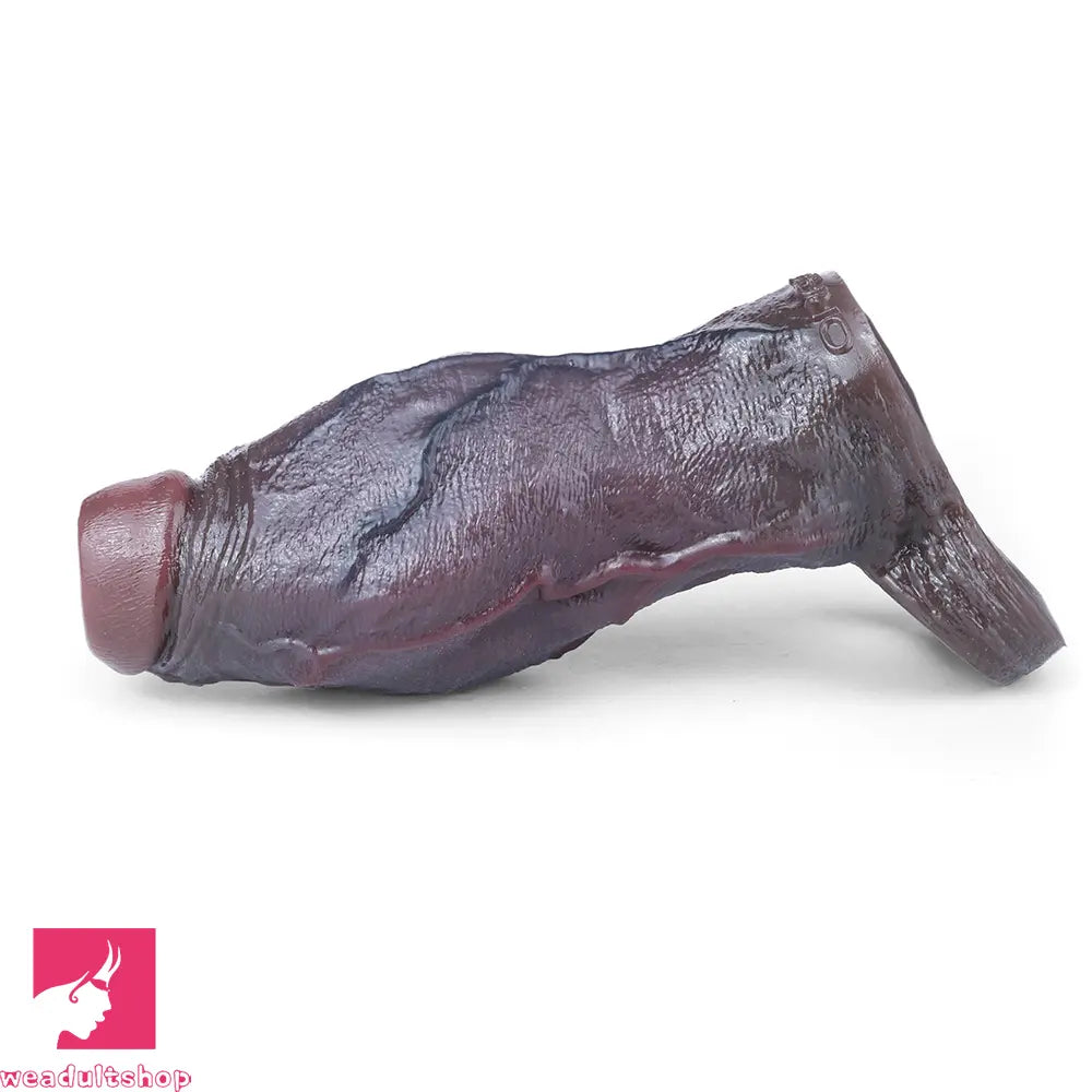 6.69in Platinum Silicone Realistic Men Penis Sleeve Dildo Suitable For Thicken