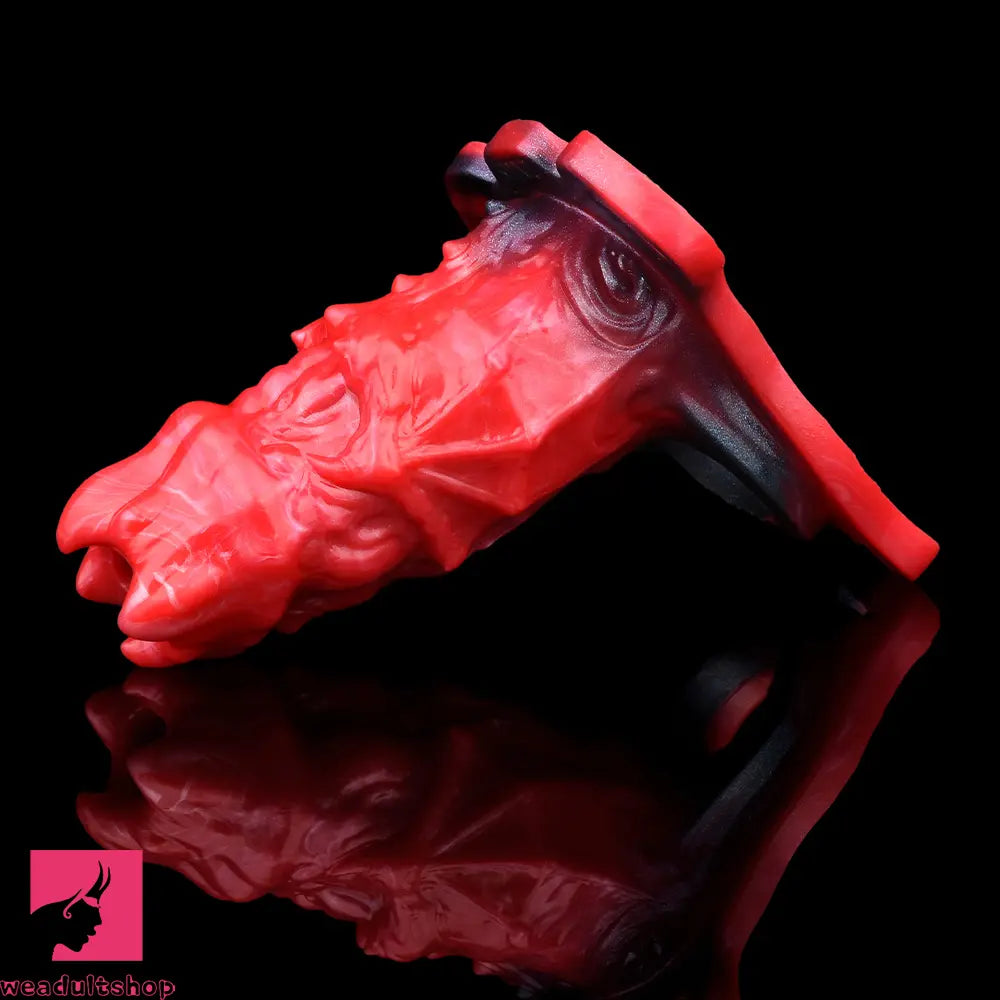 5.39in Hollow Dildo Silicone Soft Fantasy Odd Strap on Cock Sleeve Love