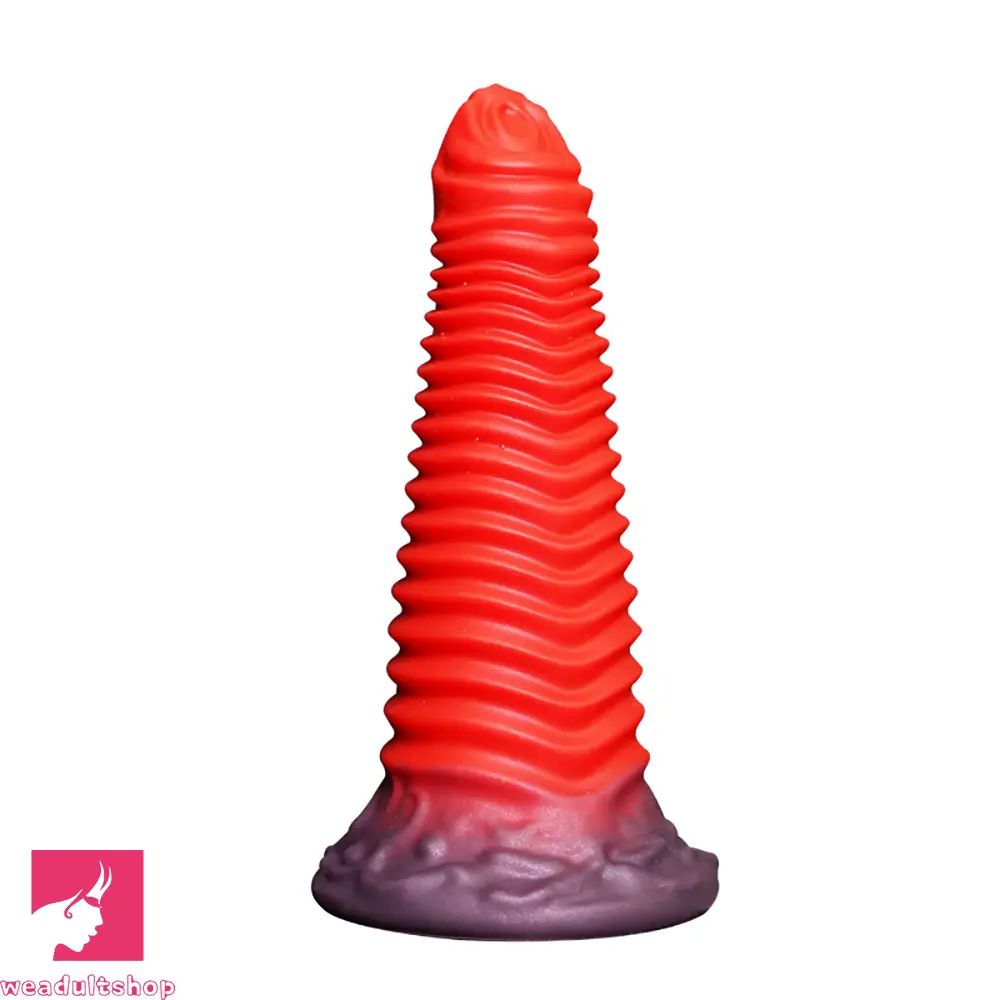 8.66in Fantasy Silicone Soft Big Dildo Female Soft Silicone Anal Odd Dildo