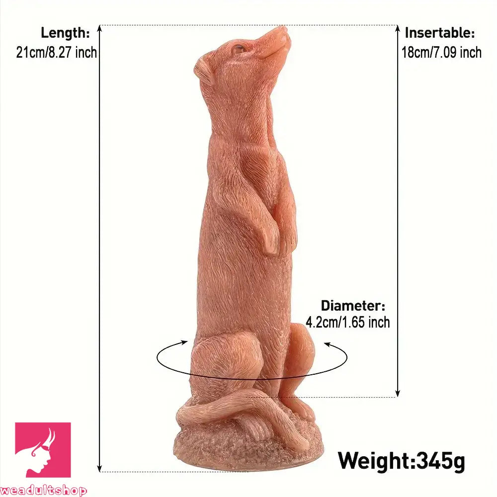 8.27in kangaroo Animal Silicone Soft Big Dildo Fantasy Odd Sex Toy For Clitoris