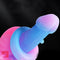 12.8in 15.35in Dinosaur Silicone Soft Big Glowing Penis Dildo For Women
