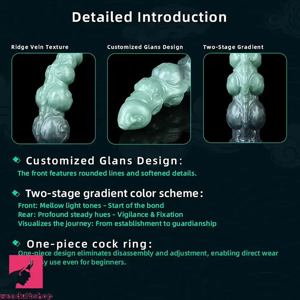 8.85in Platinum Liquid Silicone Penis Sleeve Dildo For Thickening Real Toy