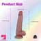 7.48in 8.86in Realistic Soft Skin Feeling Veins Dildo Ball Suction Cup Sex Toy