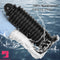 6.88in 9.84in Black Pointed Tip Threaded Big PVC Butt Plug Cock Dildo