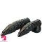 10.2in 11.8in Fantasy Sharp Head Huge Black Thick Dildo For Adults