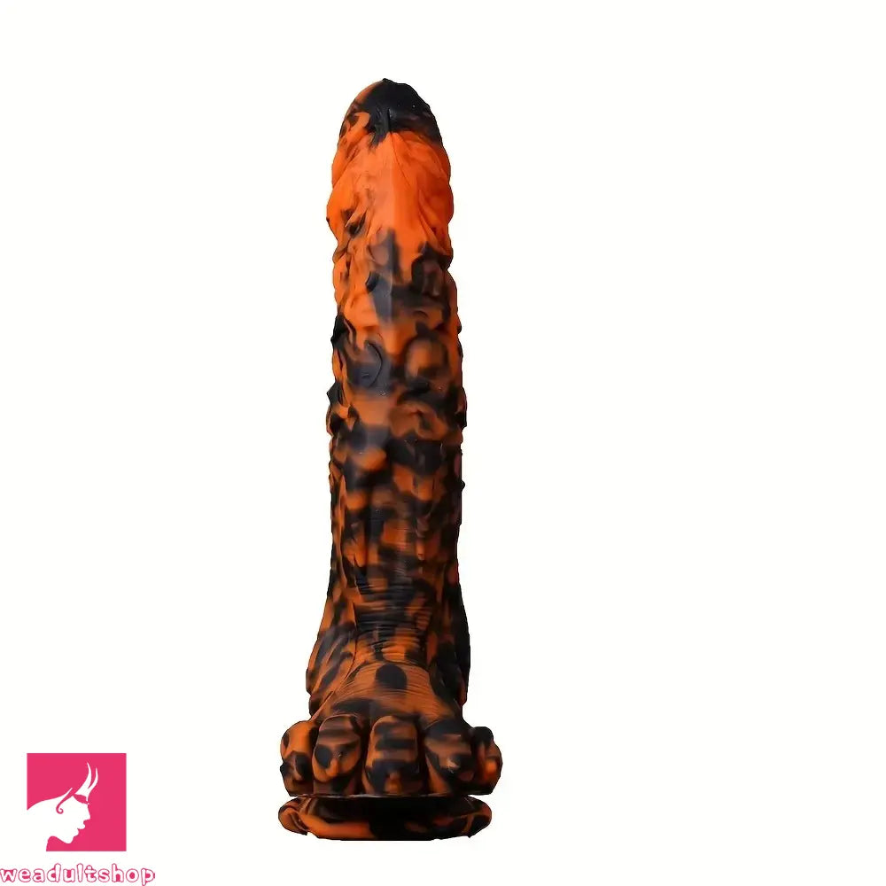 11.4in Silicone Monster Tiger Paw Shaped Massage Thick Anal Odd Dildo