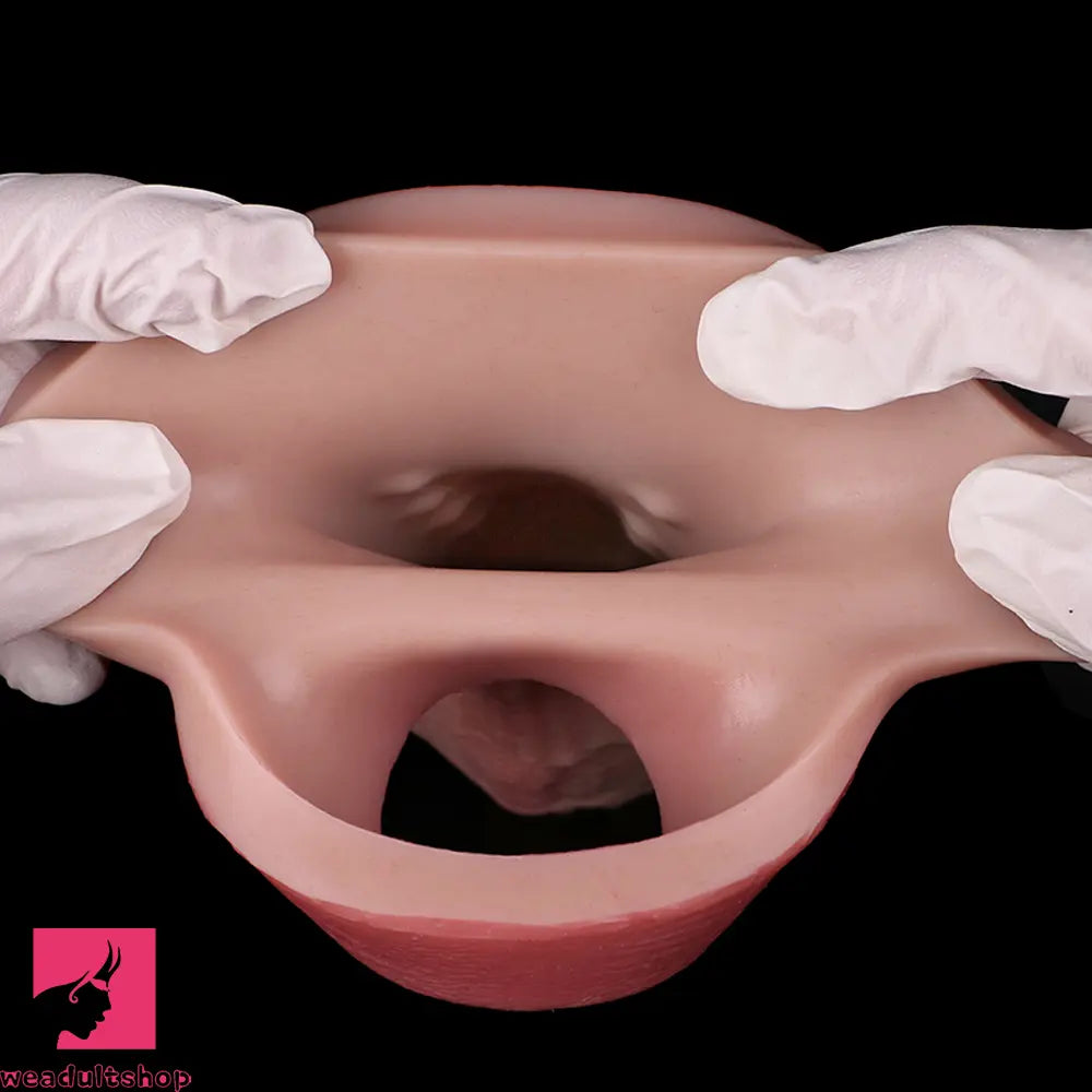 7.28in Flesh Lifelike Male Penis Sleeve Dildo For Prolong Ejaculating Toy