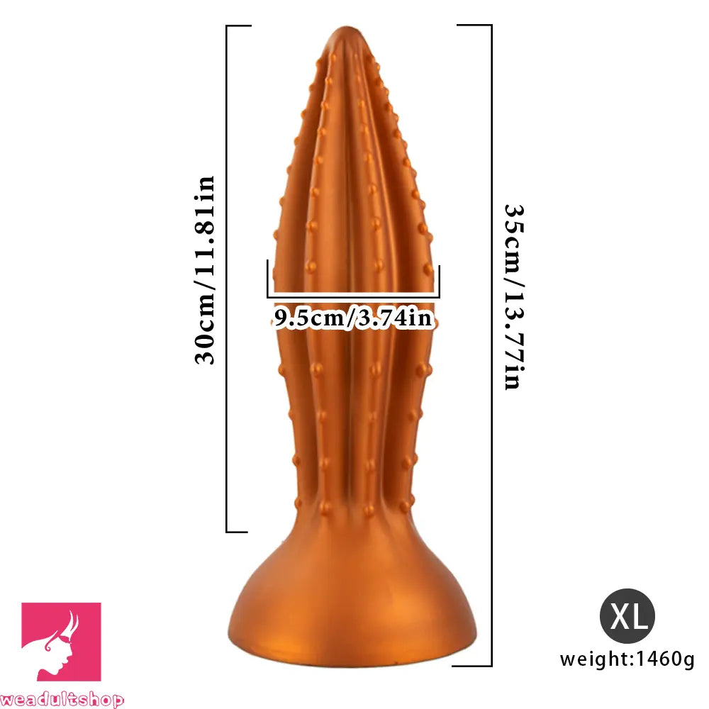 7.87in 9.84in 11.81in 13.77in Huge Silicone Spiked Butt Plug Dildo Love Cock