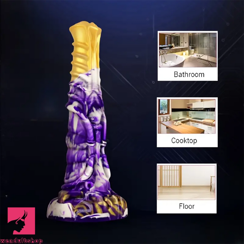 8.27in Novel Strange Shaped Simulated Prostate Odd Silicone Soft Dildo