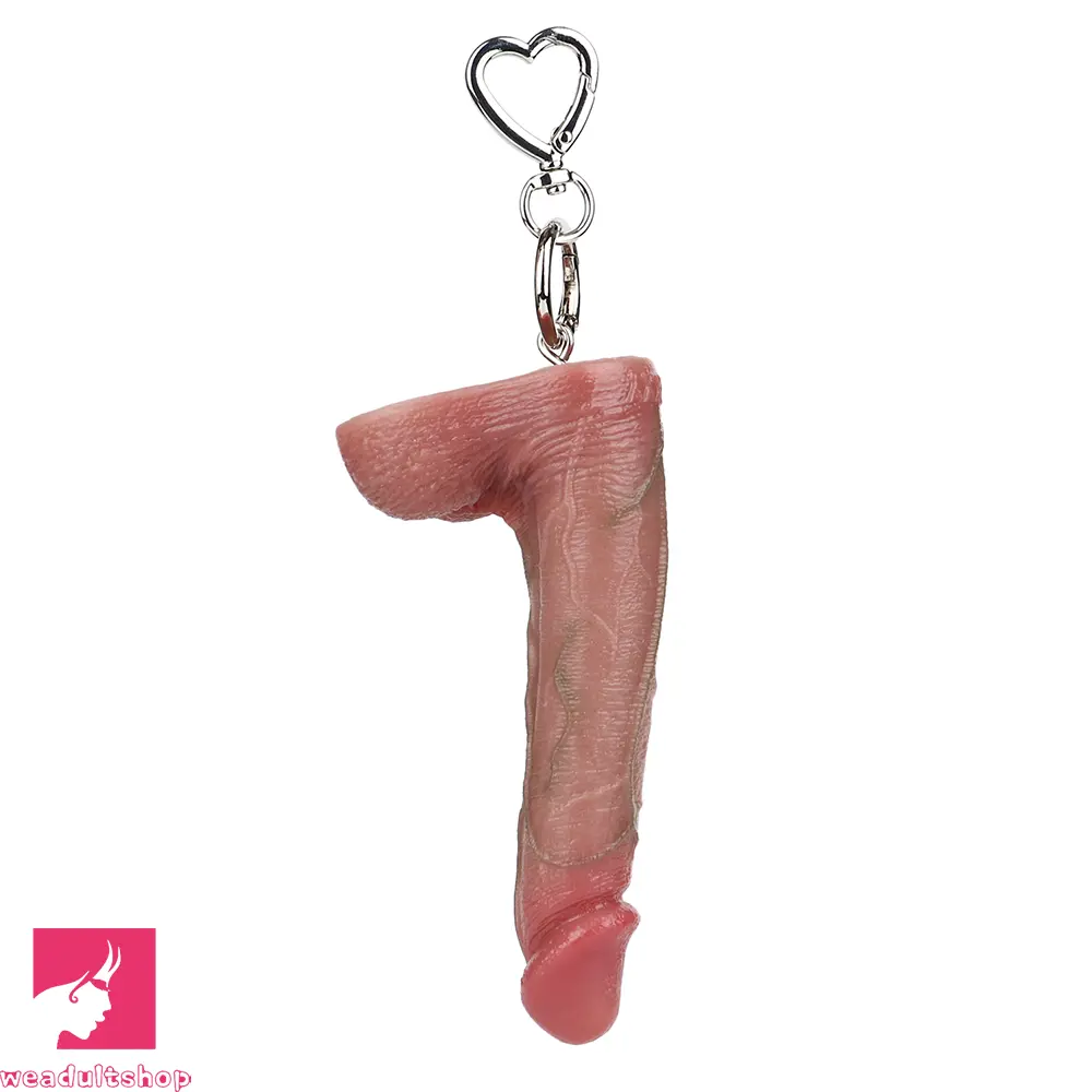 4.92in Silicone Soft Small Dildo Key Chain Anal Vaginal Sex Toy For Sex Cock