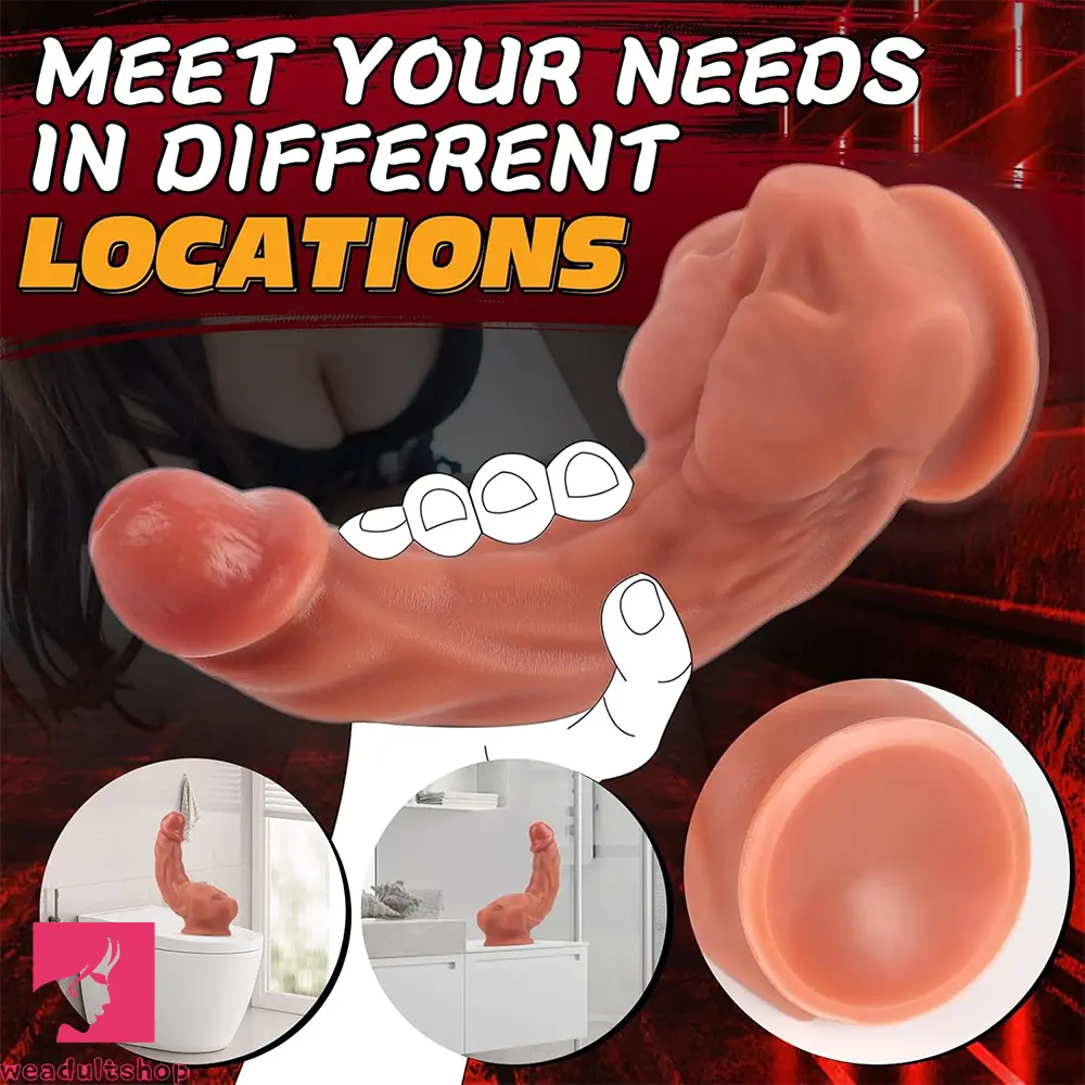 8.3in 11in Male Body Muscle Real Silicone Big Love Dildo For High-End Users