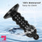 12.6in Black Pull Beads Thick Big Head Penis Anal Plug PVC Cock Dildo