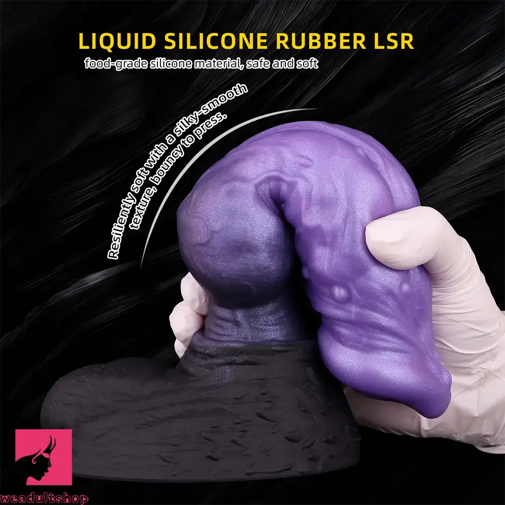 9.76in Monster Silicone Knot Ultra Soft Dildo For Couple G Spot Stimulator