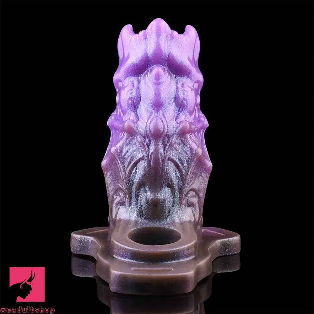 5.39in Scary Dragon Beast Creature Hollow Dildo Sleeve With Cock Ring