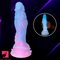 9.44in Silicone Soft Bg Luminous Dildo For Woman Man Prostate Sex Toy