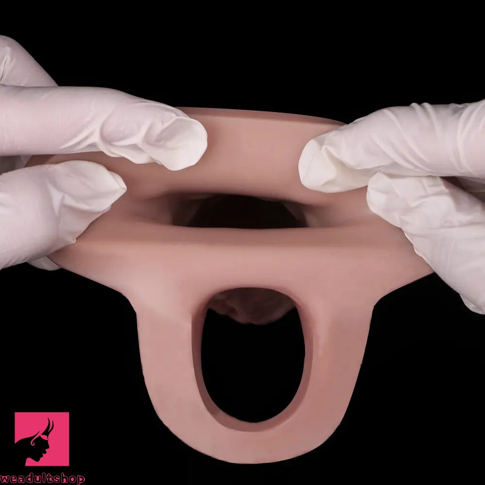 7.05in Realistic Soft Silicone Cock Ring Dildo For Lengthened Sex Toy