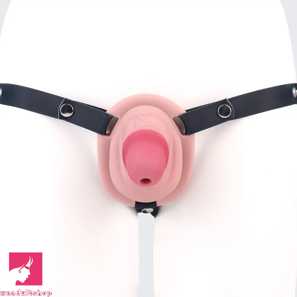 3.34in Real Hollow Chastity Cage Dildo Couple Sex Love Masturbator