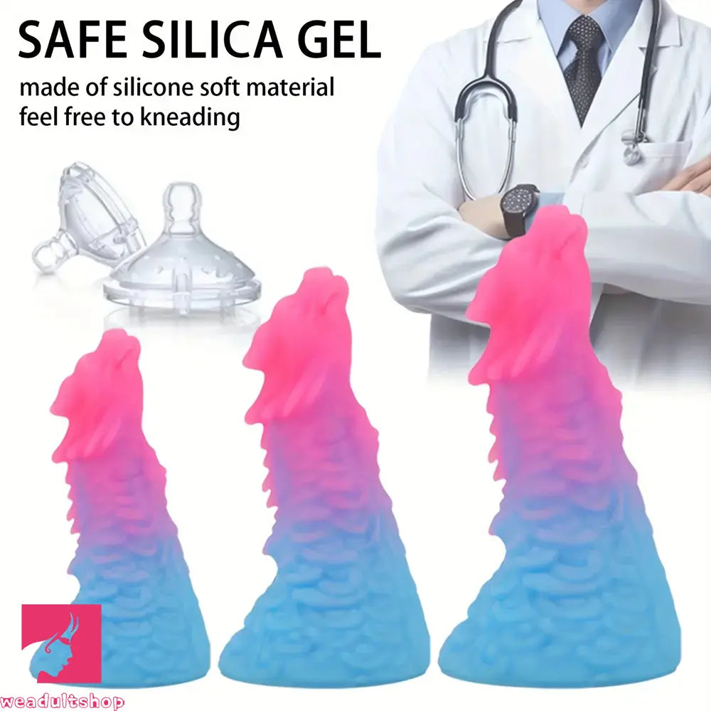 6.49in 7.67in 8.85in Special-Shaped Mixed Color Faucet Dragon Dildo