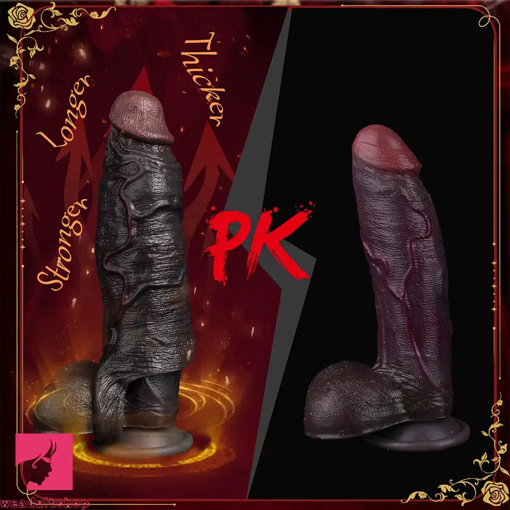 7.36in Soft Dildo Sheath With Ejaculation Ring For Pleasure & Discreet Toy