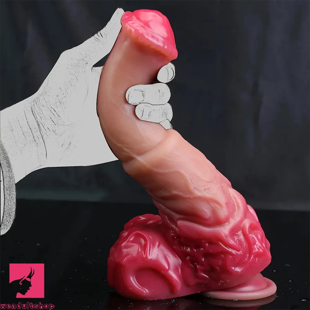 9.05in 10.62in Extra Large Horse Dildo with Pink Corundum & Purple Beginner