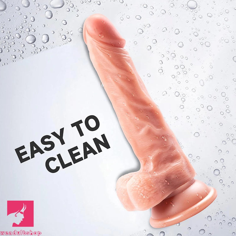 7.68in Realistic Dildo Female Vagina G-spot Stimulator Vaginal Massager