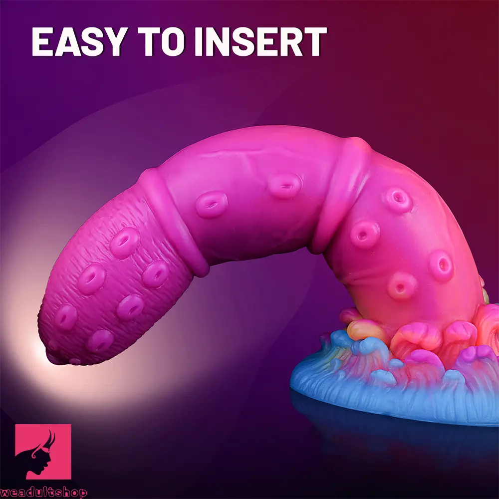 7.68in Liquid Silicone Soft Fantasy Odd Dildo For Women Vaginal Cock