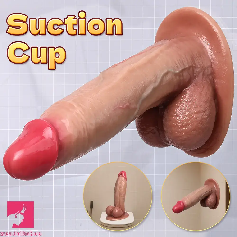 8.3in 9.6in 11in Real Skin Silicone Big Dildo Vaginal Stimulation Cock Product