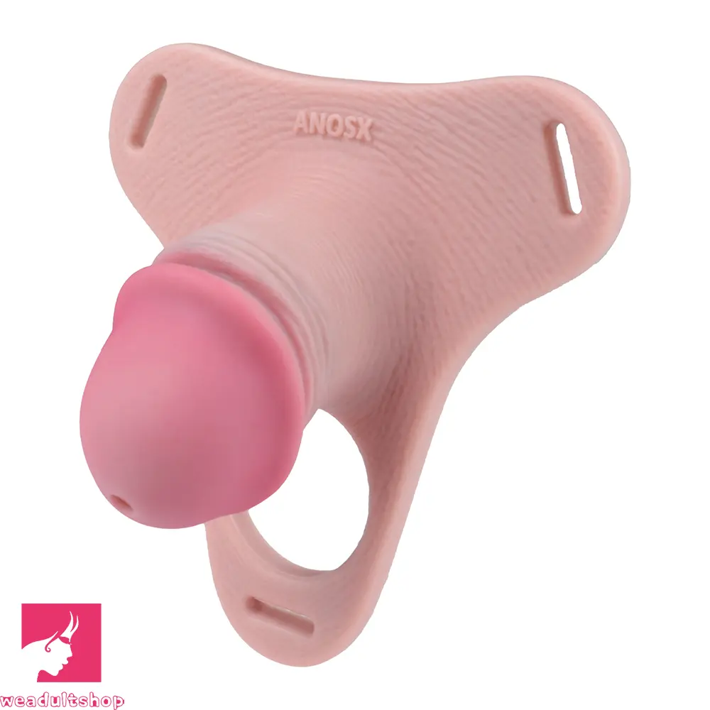 4.33in Strap on Chastity Dildo Wearable Realistic Cock Cage For Men Dilator