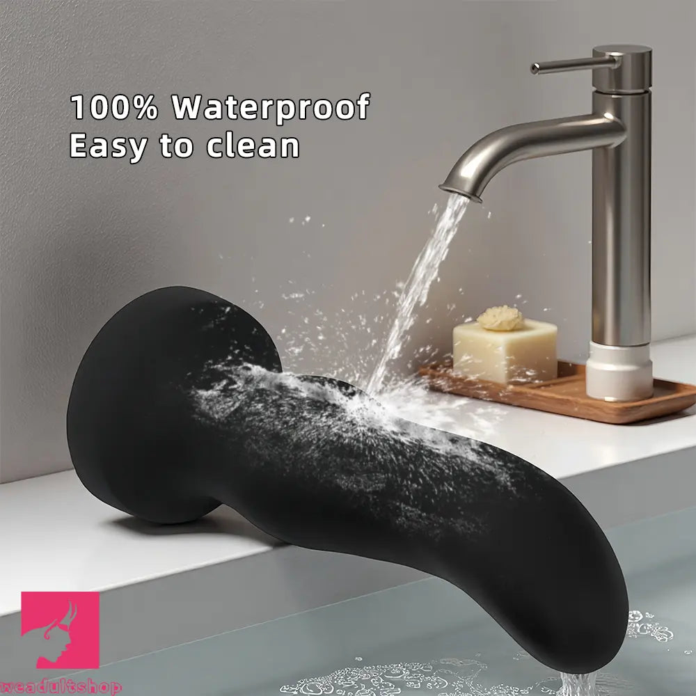 7.67in 9.25in 11.22in Black Silicone Anal Plug Dildo For Anal Masturbator