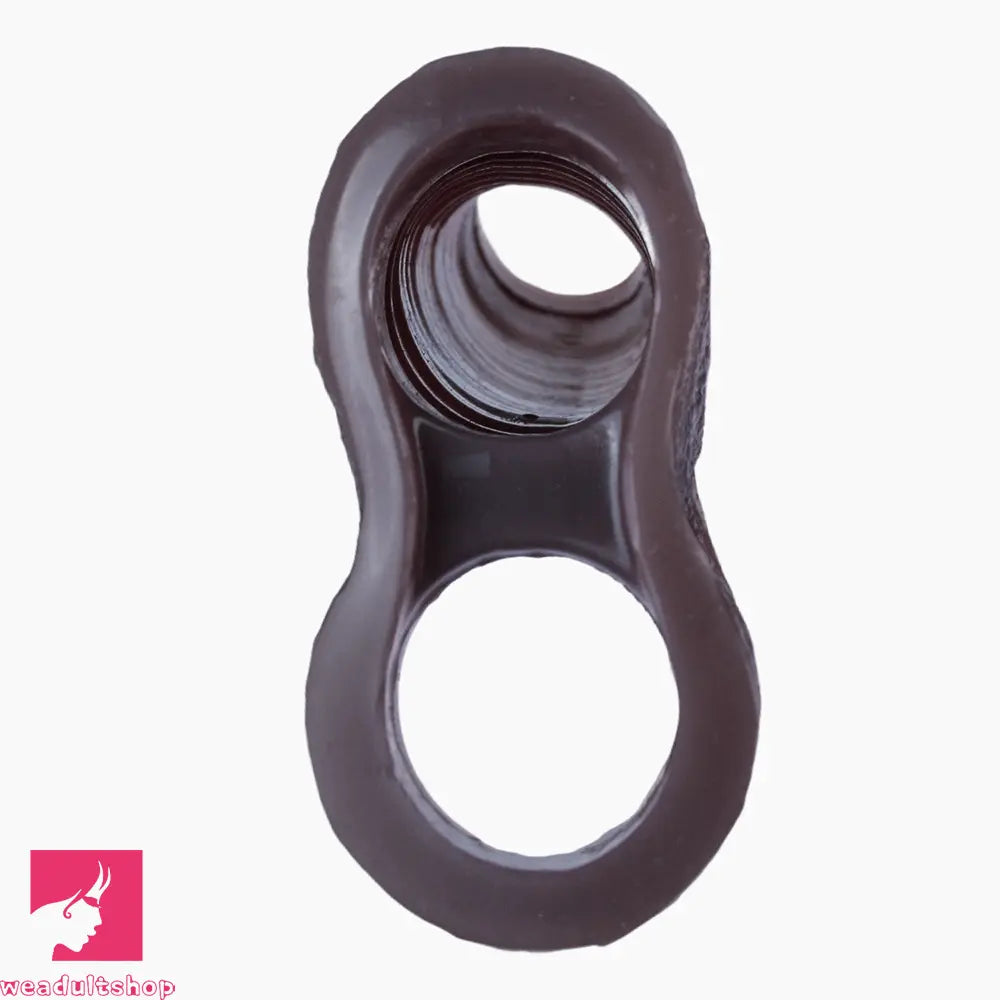 5.9in Platinum Silicone Thicken Delayed Penis Sleeve For Hollow-out Design