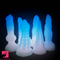 7.28in Luminous Soft Silicone Fantasy Dildo Silicone Dick For Anal Prostate