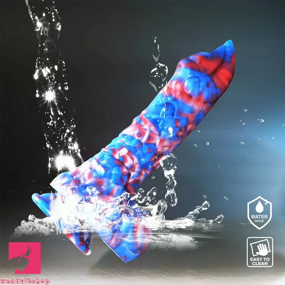 9.05in Monster Silicone Non-Realistic Fantasy Penis Dildo Female Clit Sex Toy