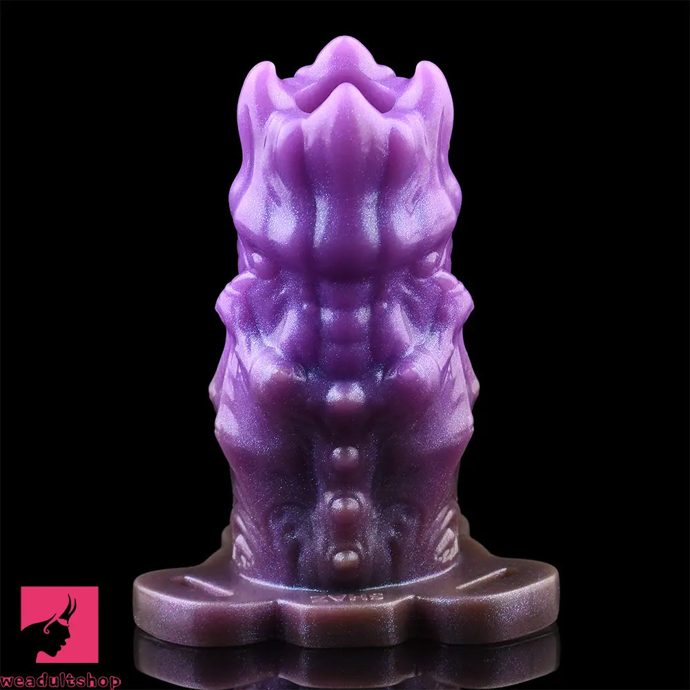 5.39in Scary Dragon Beast Creature Hollow Dildo Sleeve With Cock Ring