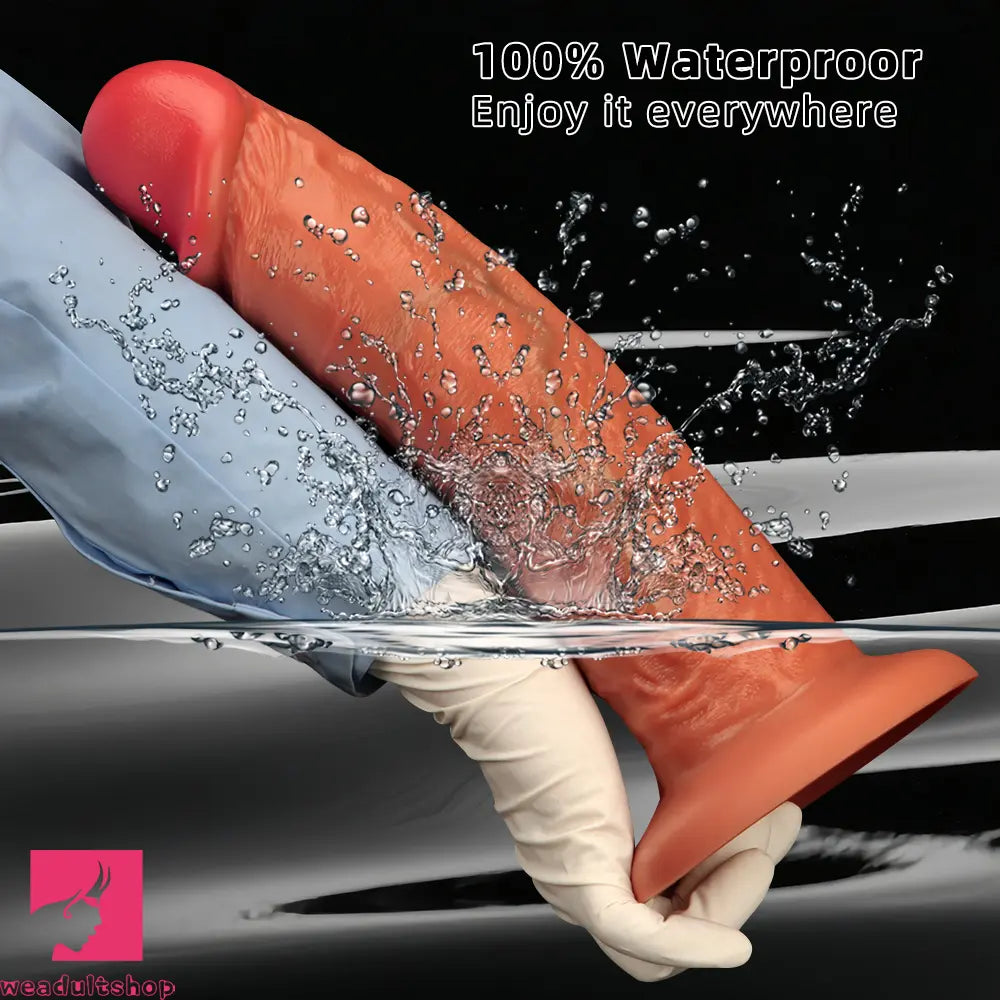 9.64in 11.41in 13in Liquid Silicone Egg-free Upturned Soft Big Real Cock Dildo
