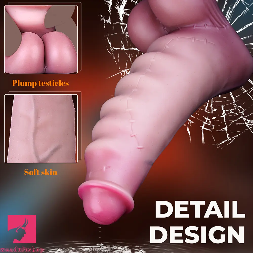 3.7in 4.72in 5.7in Liquid Silicone Mini Anal Dildo Wavy Pattern Dildo