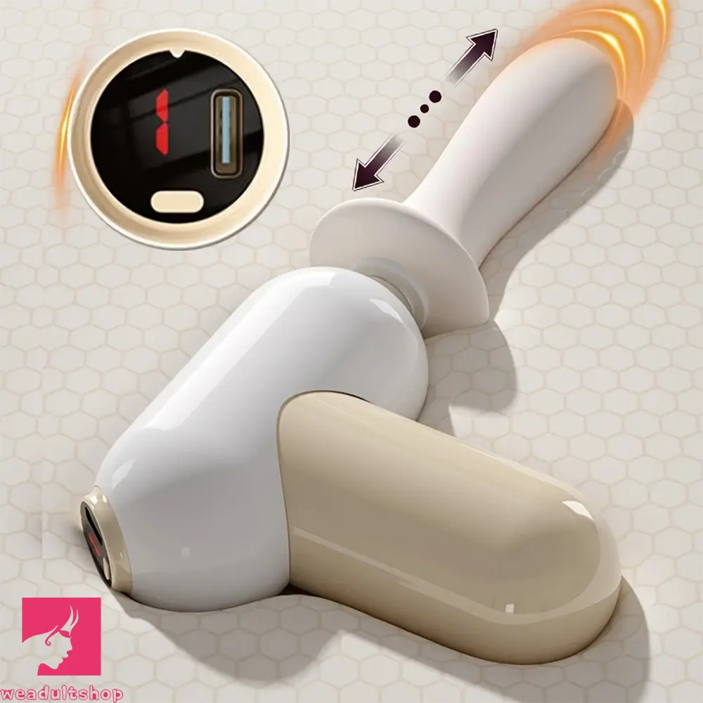 7.08in Thrusting Dildo Fuck Machine With Handle 8 Mode Telescopic Vibrating