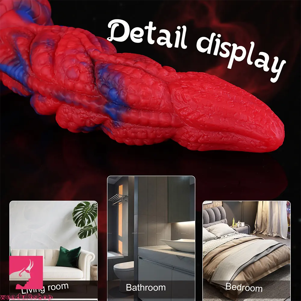 7.87in Spider Skin Liquid Silicone Soft Dildo Adult Pleasure Anal Masturbator