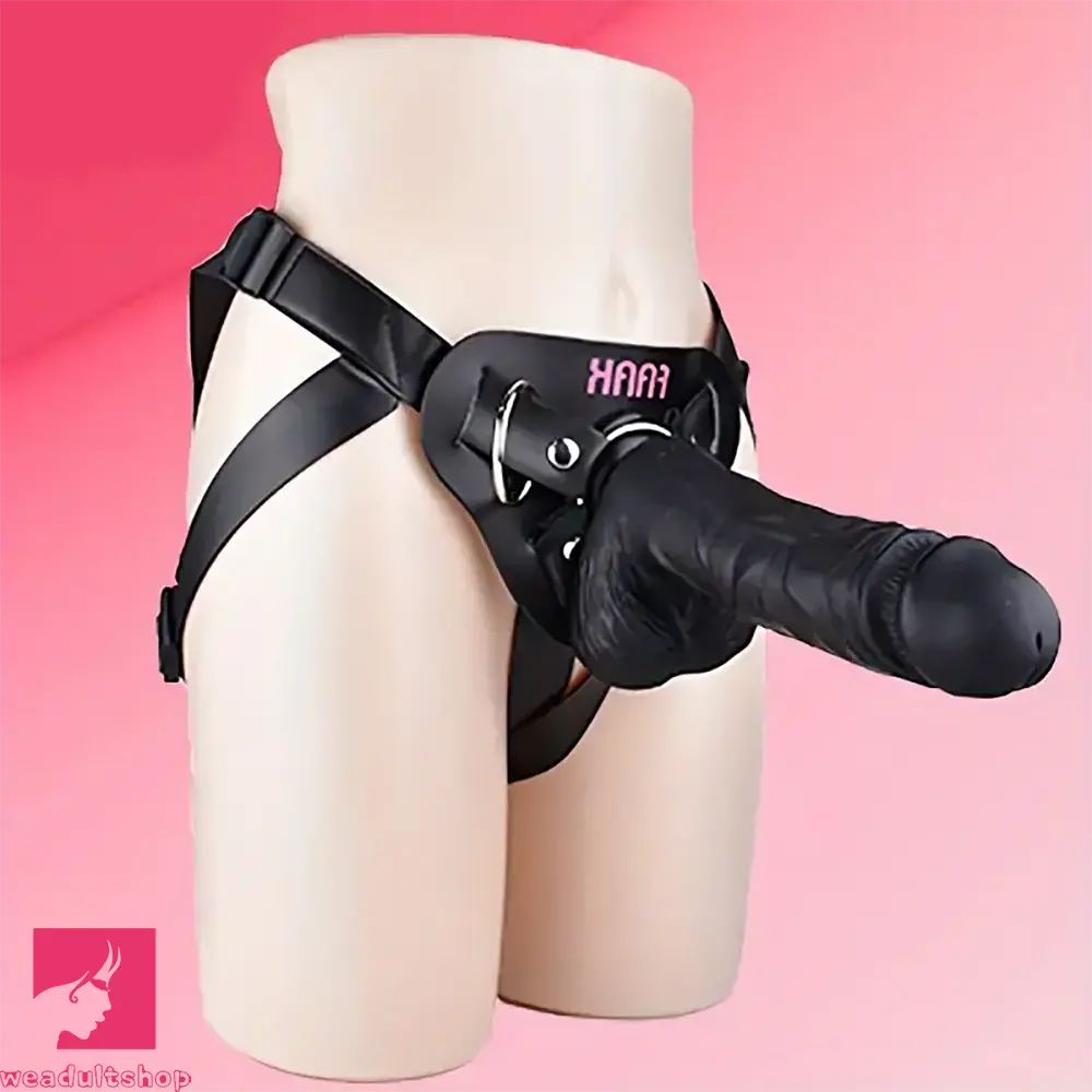 10.01in Silicone Soft Big Strap On Wearable Dildo For Gay Lesbian
