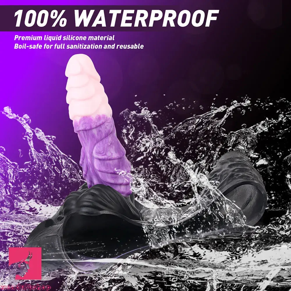 9.37in Silicone Strap-on Wearable Dildo Panty Hollow Monster Alien Dildo