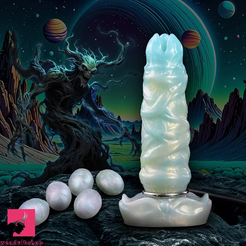8.14in Ovipositor Egg Laying Inflatable Dildo For Cock Sex Performance