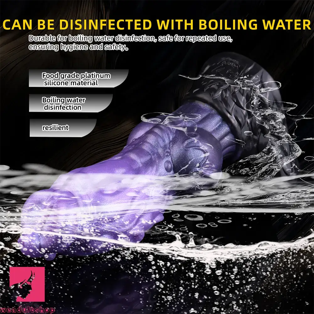 9.05in Tentacle Knot Silicone Dual Density Monster Dildo Anal Stimulator