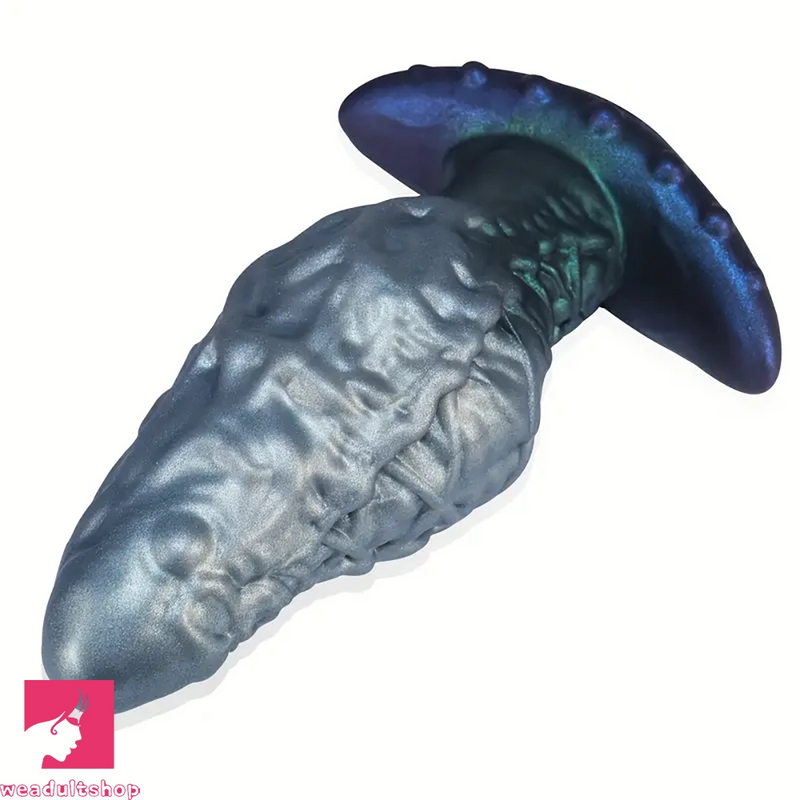 7.87in 9.25in Wearable Large Skull Anal Dildo Soft Silicone Clit Stretcher