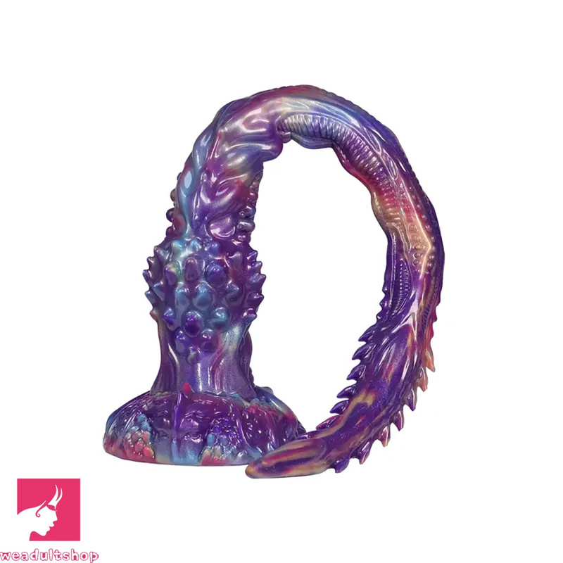 21.25in Ultra Long Deep Anal Wolf Fang Monster Spiked Soft Cock Dildo