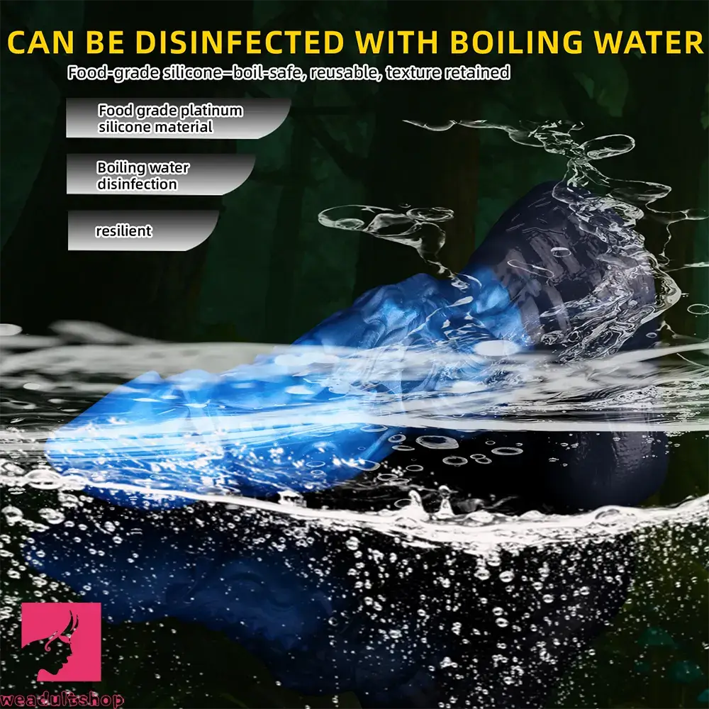 8.22in Dual Density Silicone Monster Knot Dildo Ultra Soft Penis Love Cock