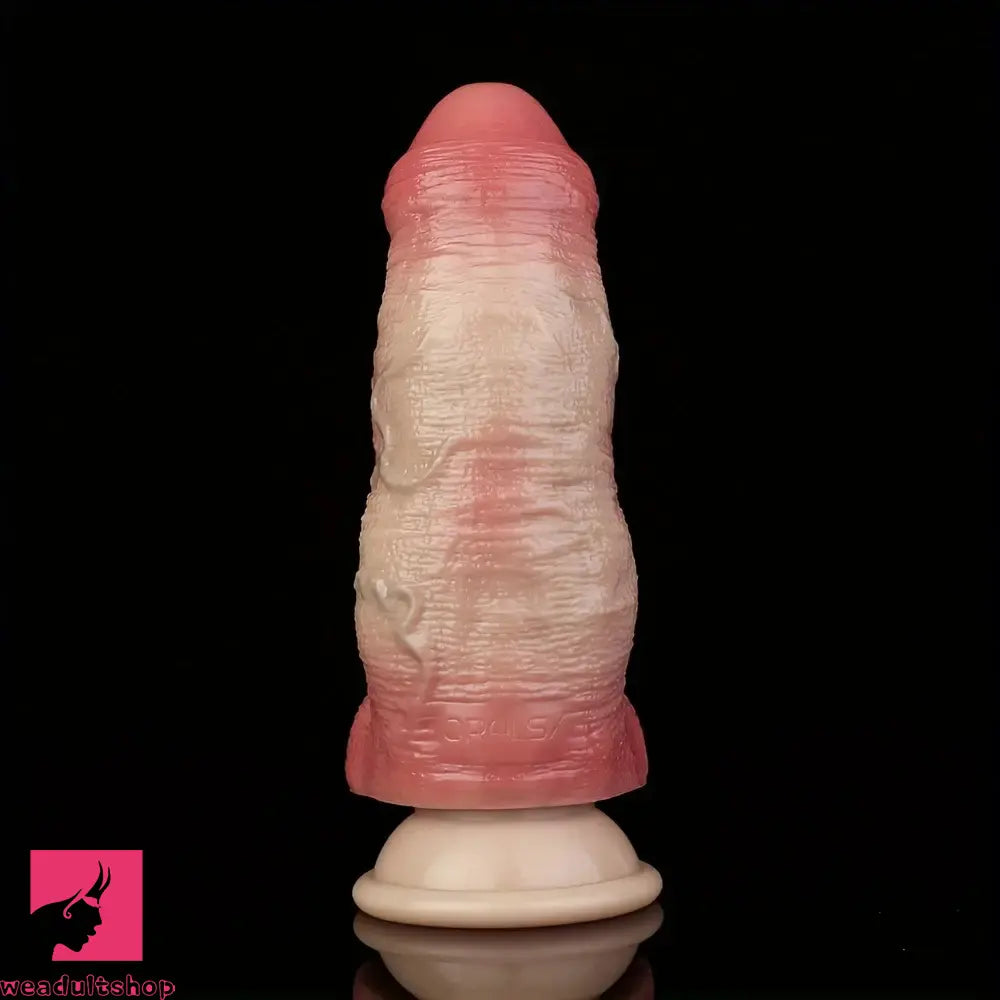 6.69in Realistic Female Manual Dual Density Silicone Soft Thick Soft Dildo