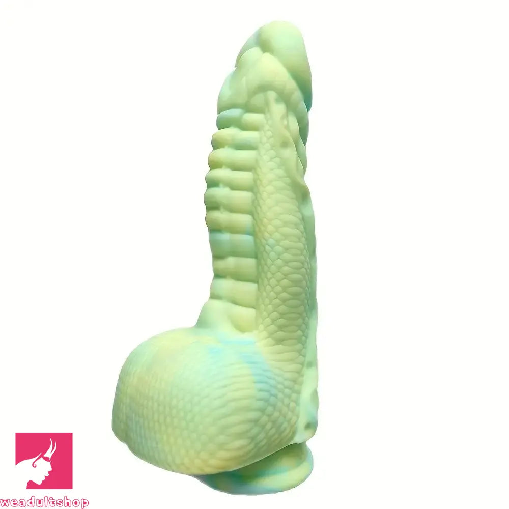 9.06in Fantasy Dragon Fantasy Monster Dildo Two Large Groove Design