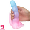 7.08in 9.05in Dinosaur Luminous Monster Soft Prostate Glowing Dildo